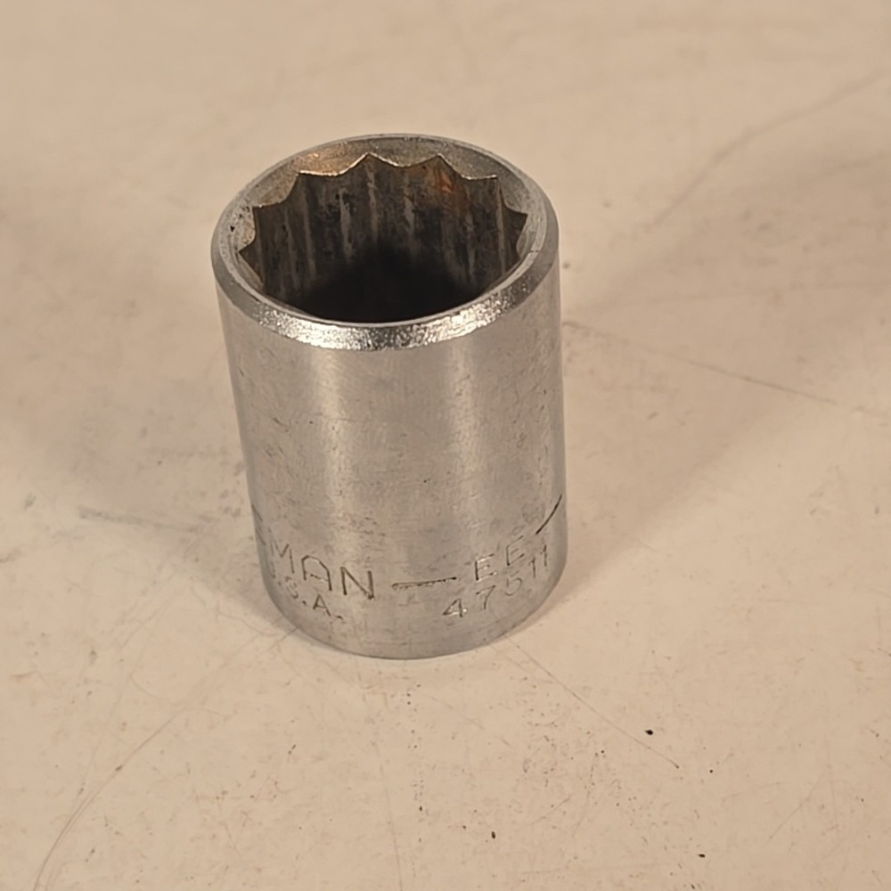 Vintage CRAFTSMAN 47511 Made in USA 1/2" Drive 13/16 Socket 12- Point -EE